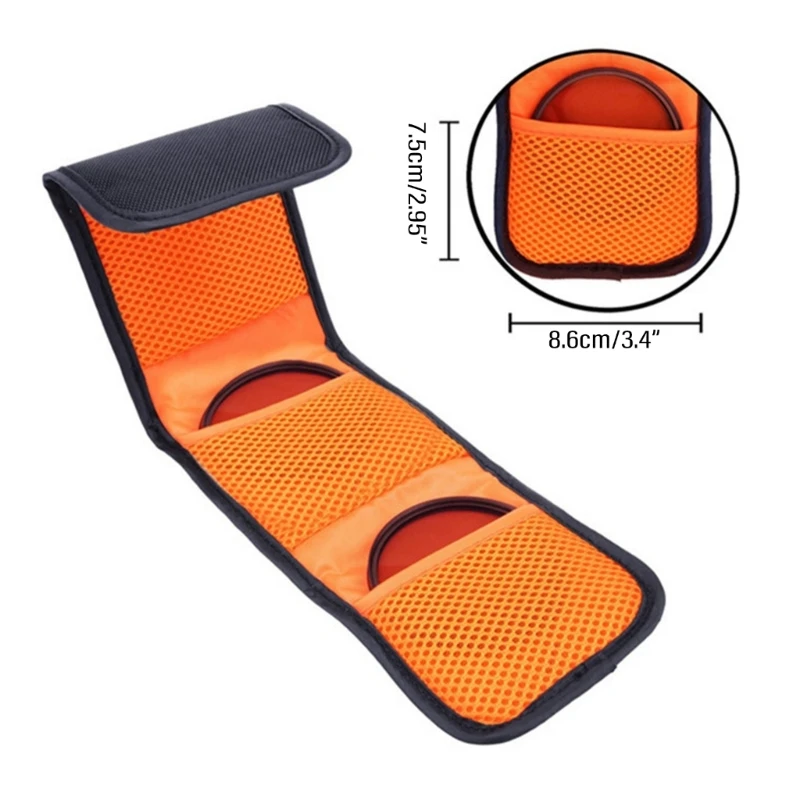 Conveniente soporte para filtro cámara DSLR, bolsa almacenamiento impermeable para filtro cámara, organizadores para - imagen 5
