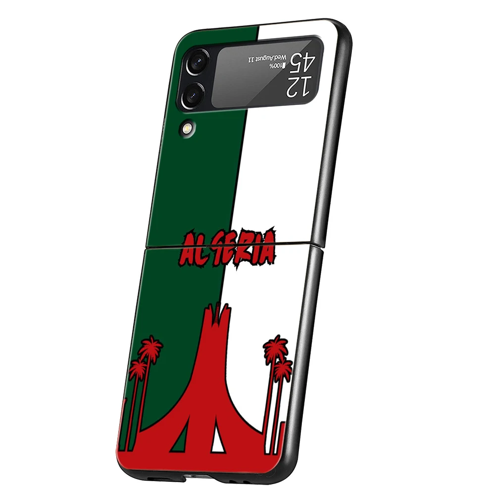 Funda de teléfono con pasaporte de Argelia para Samsung Galaxy Z Flip 3 4 5 6 7 PC plegable negro duro para Samsung Z Flip3 Flip4 Flip5 - imagen 4