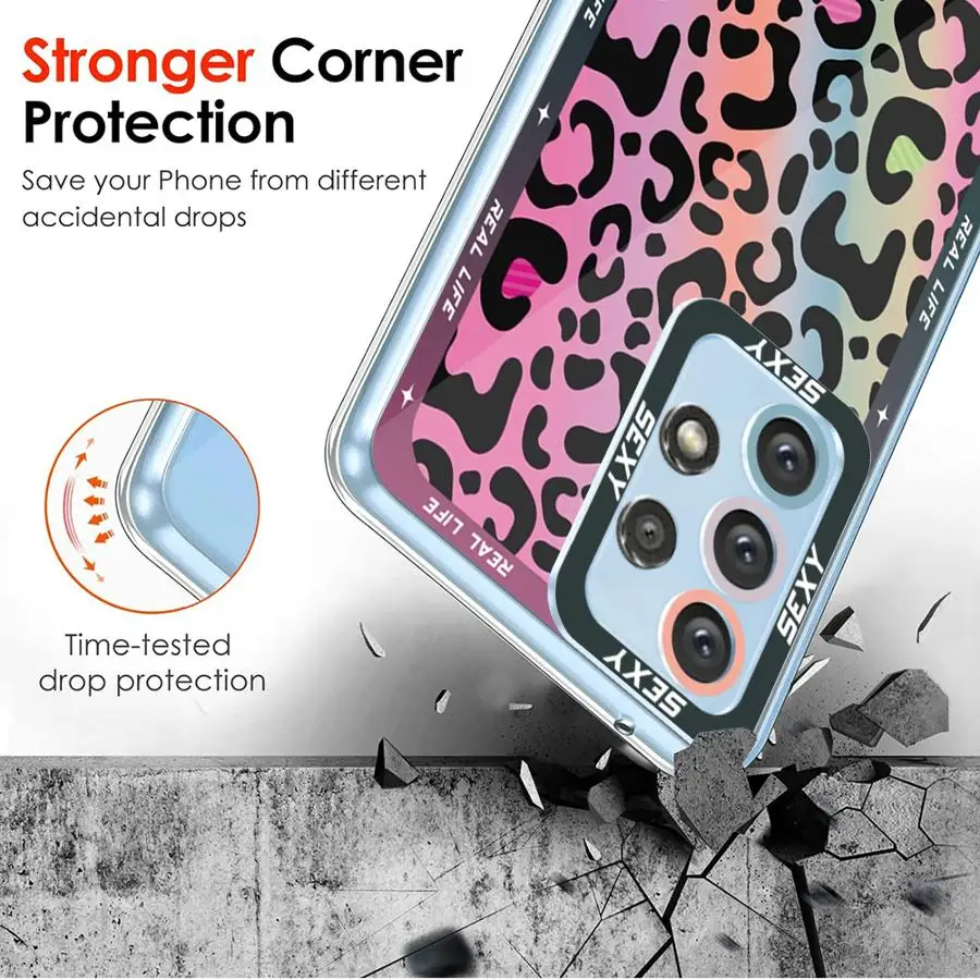 Funda de teléfono con estampado de leopardo para Galaxy A31, A50, A50s, A51, 4G, A71, 4G, A21s, A12, A52s, 5G, A22, A32, A52, A72, 4G, 5G - imagen 4