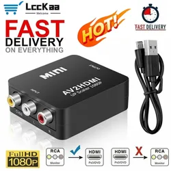 Convertidor AV a HDMI 1080P para vídeo compuesto RCA
