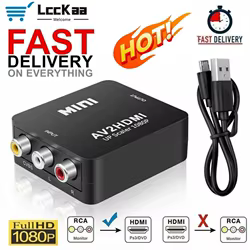 Convertidor AV a HDMI 1080P para vídeo compuesto RCA