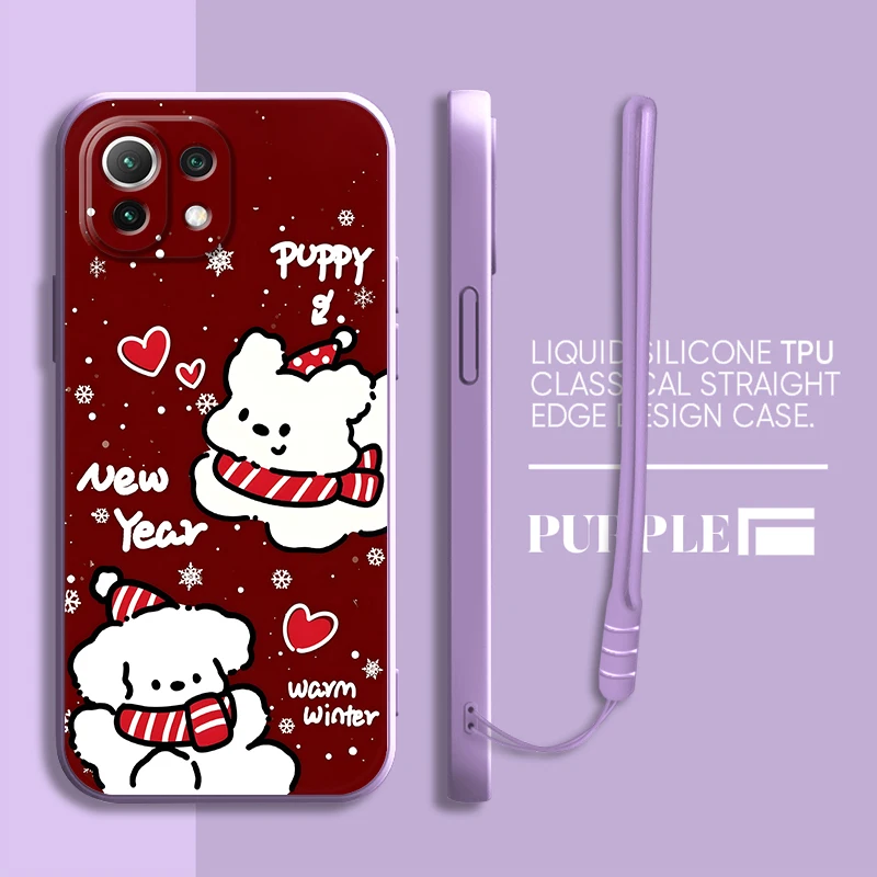 Funda de teléfono con cubierta suave navideña con bonito personaje para Xiaomi Poco X3 NFC F4 F5 F3 X4 X3 Pro - imagen 3