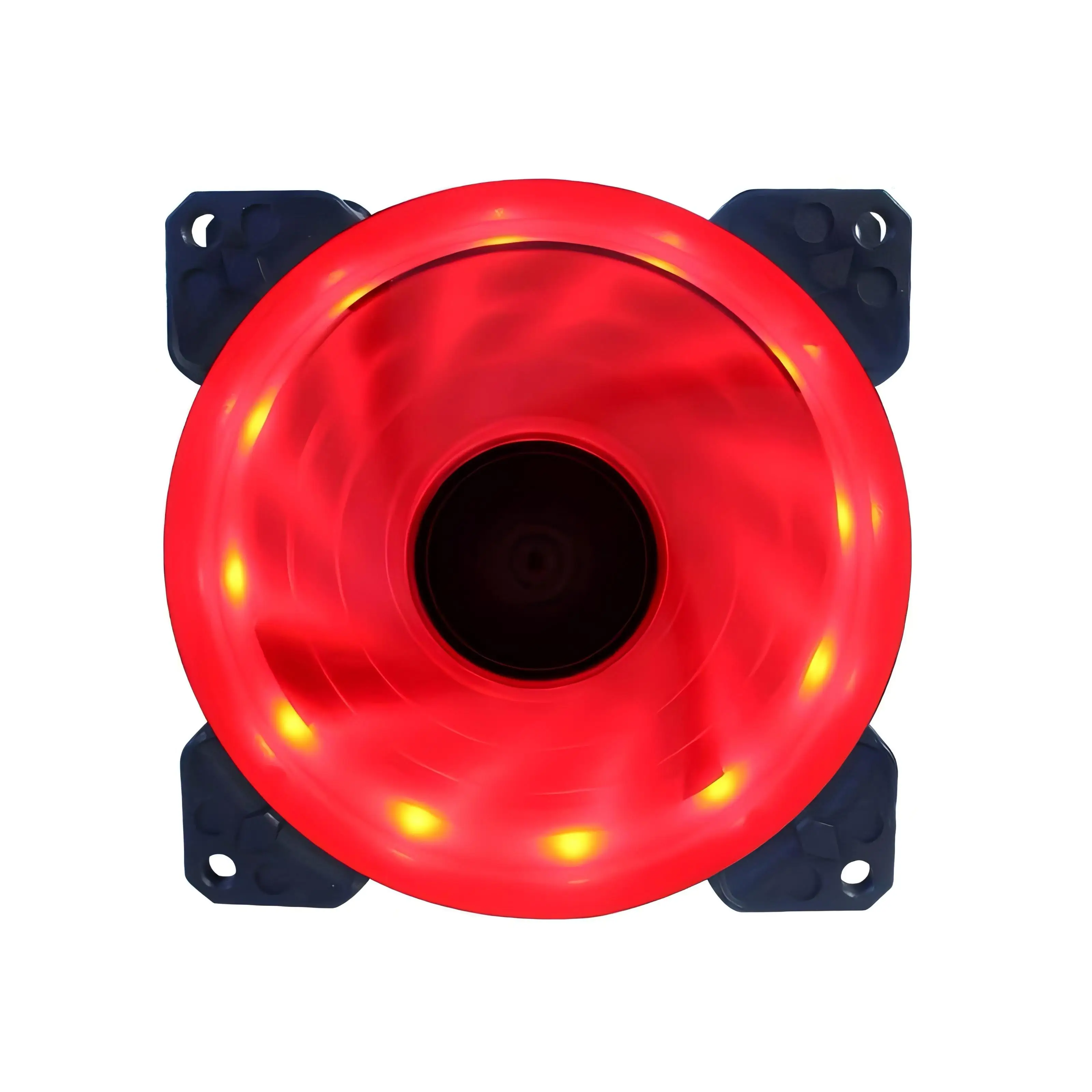 Ventilador LED de 9cm y 92mm, 90mm, 4 pines, PC, caja de ordenador de escritorio, ventilador enfriador de refrigeración, 12V, 9225, 92x92x25mm, GPU, CPU, Enfriador, doble luz Halo - imagen 5
