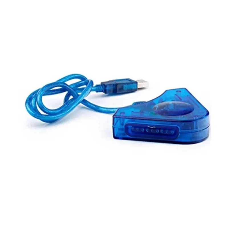 Adaptador USB triangular de doble puerto para mando de PS2 a convertidor de controlador de PC PS3 - imagen 3
