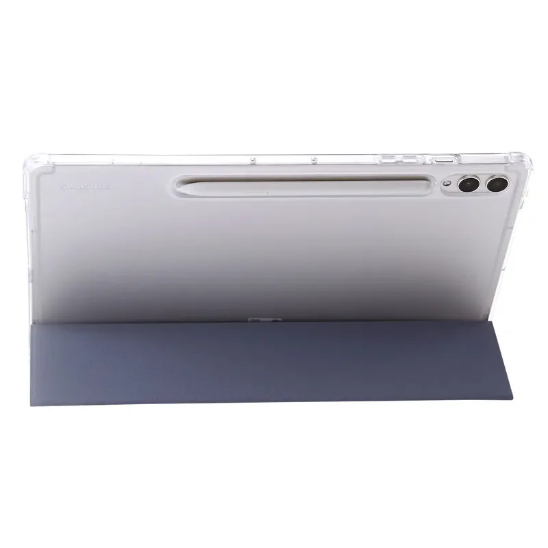 Funda para Samsung Tab S9 FE Plus con soporte para bolígrafo, carcasa inteligente magnética trasera transparente para Galaxy Tab S9 FE Plus 12,4 - imagen 5