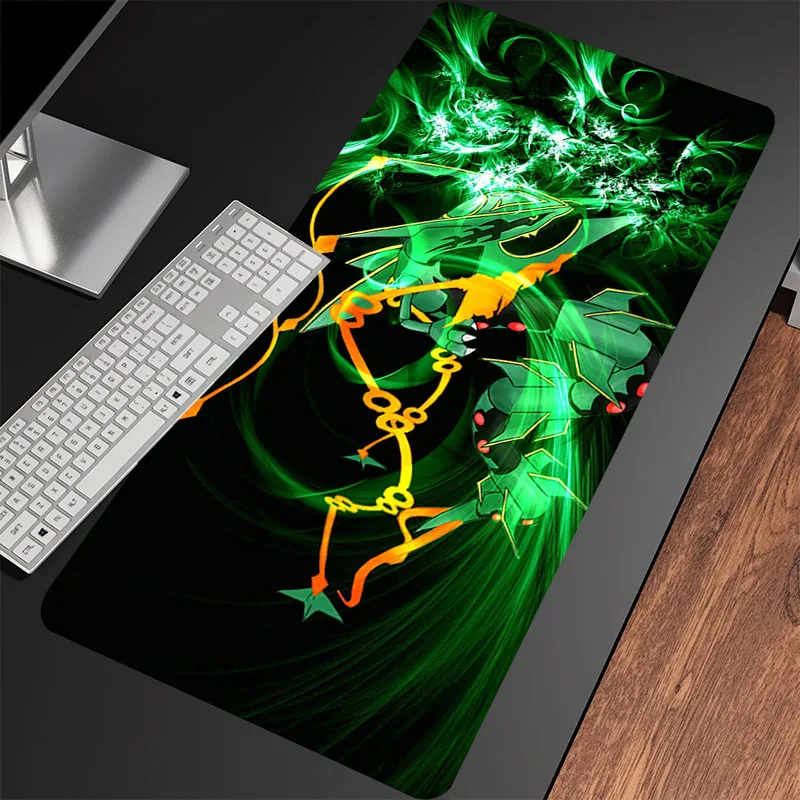 Alfombrilla de ratón grande de Anime, accesorios para juegos, r-rayquaza, alfombrilla de mesa para ordenador portátil XXL, alfombrilla para teclado, alfombrilla para Pc, alfombrillas para ratón - imagen 5