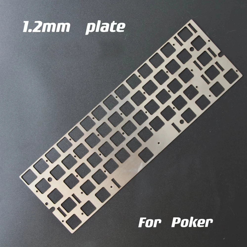 Placa de acero inoxidable de 1,2mm de espesor para teclado capacitivo, Compatible con 60Poker M0110 NCR80 EC, placa de Keboard