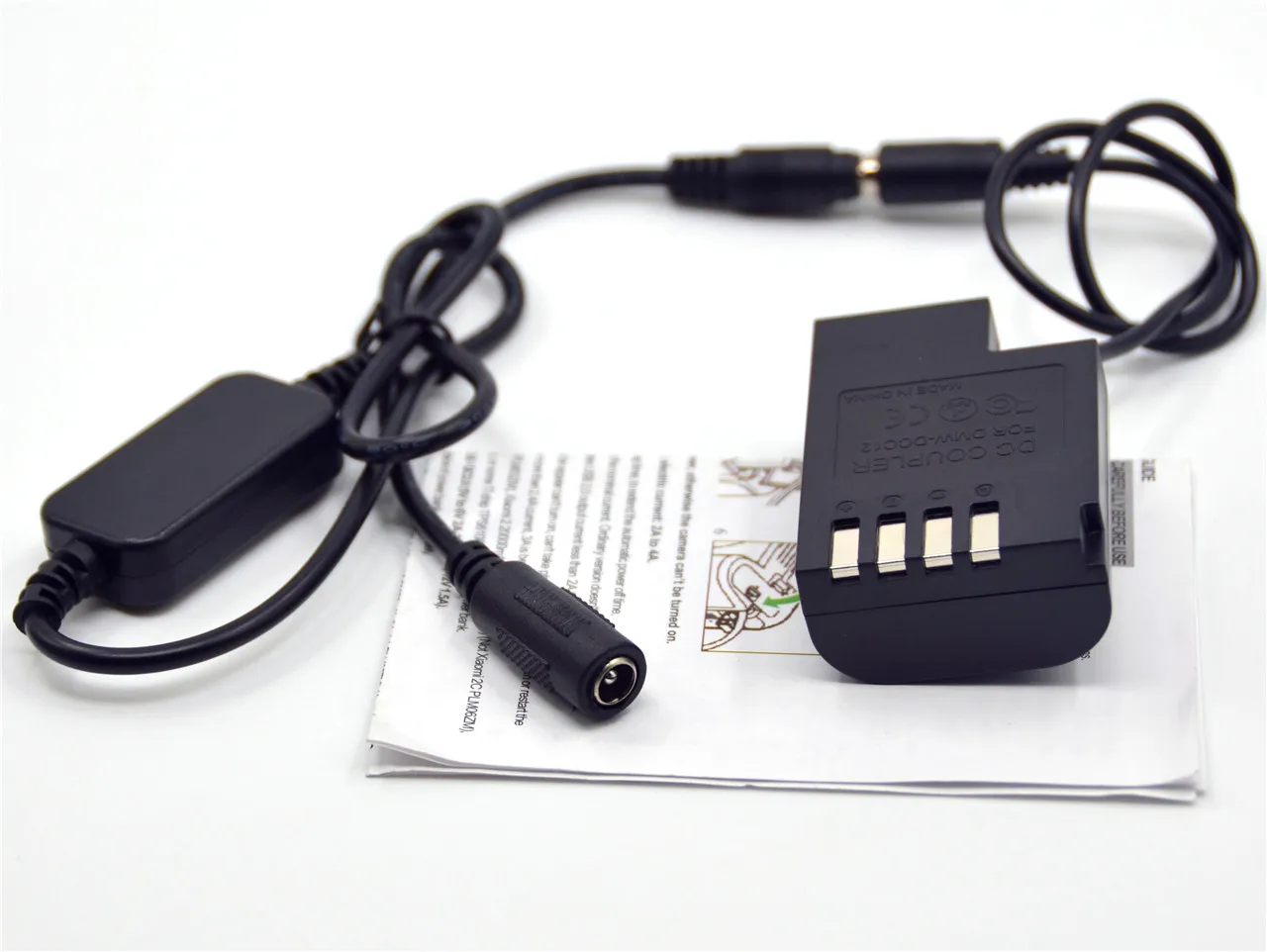 Acoplador CC DCC12 DMW-BLF19 Cable reductor de batería simulada 12V-24V para cámara Lumix DMC-GH3K DMC-GH4 DMC-G9 DMC-GH5s GH3 GH5 - imagen 5