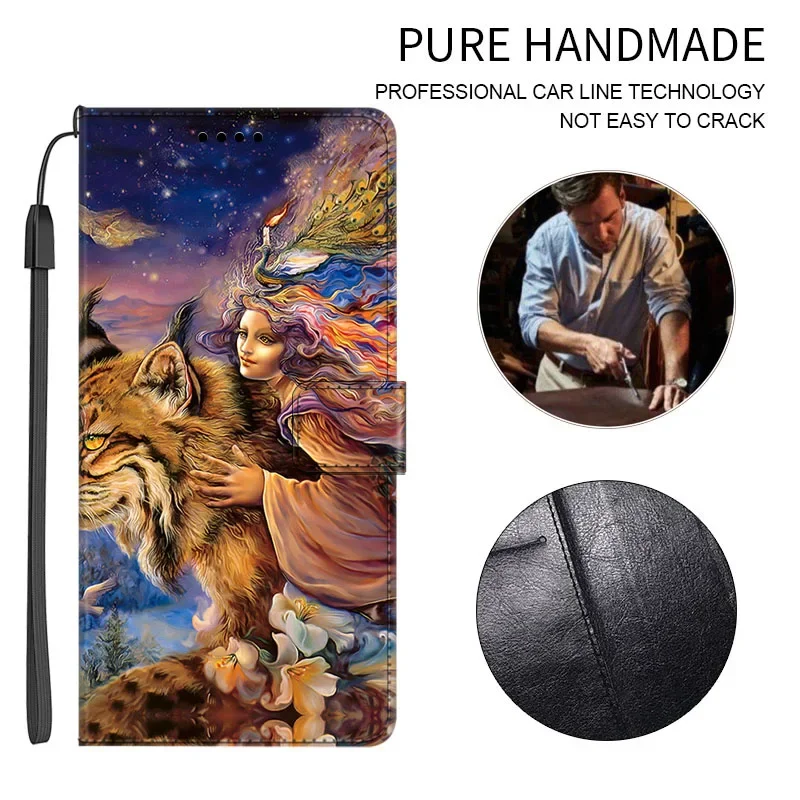 Funda de cuero con tapa para Motorola Moto G Power 2023 2022 2021 2020, Funda magnética con soporte para billetera, Funda protectora para tarjetas - imagen 5