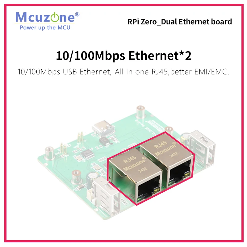 RPi0_2U2E, placa USB y Ethernet dual para RaspberryPi zero W/WH, zero2 W, USB HUB, 4G LTE sin controlador, - imagen 5