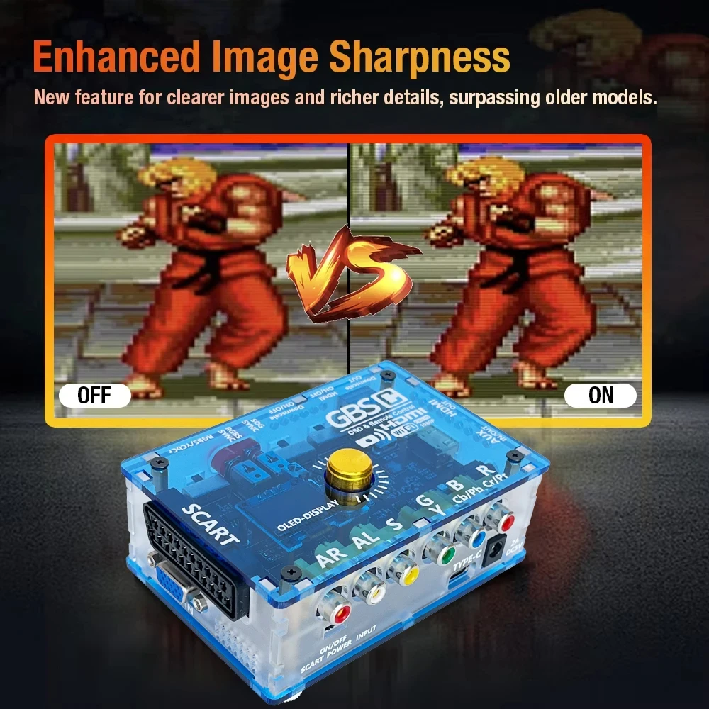 MINI convertidor GBSC Control GBS para Dreamcast/PS2/NGC/SFC/WII convertidor de vídeo analógico RGBS/YPbPr/VGA/Scart a HDMI/VGA/RGB - imagen 4