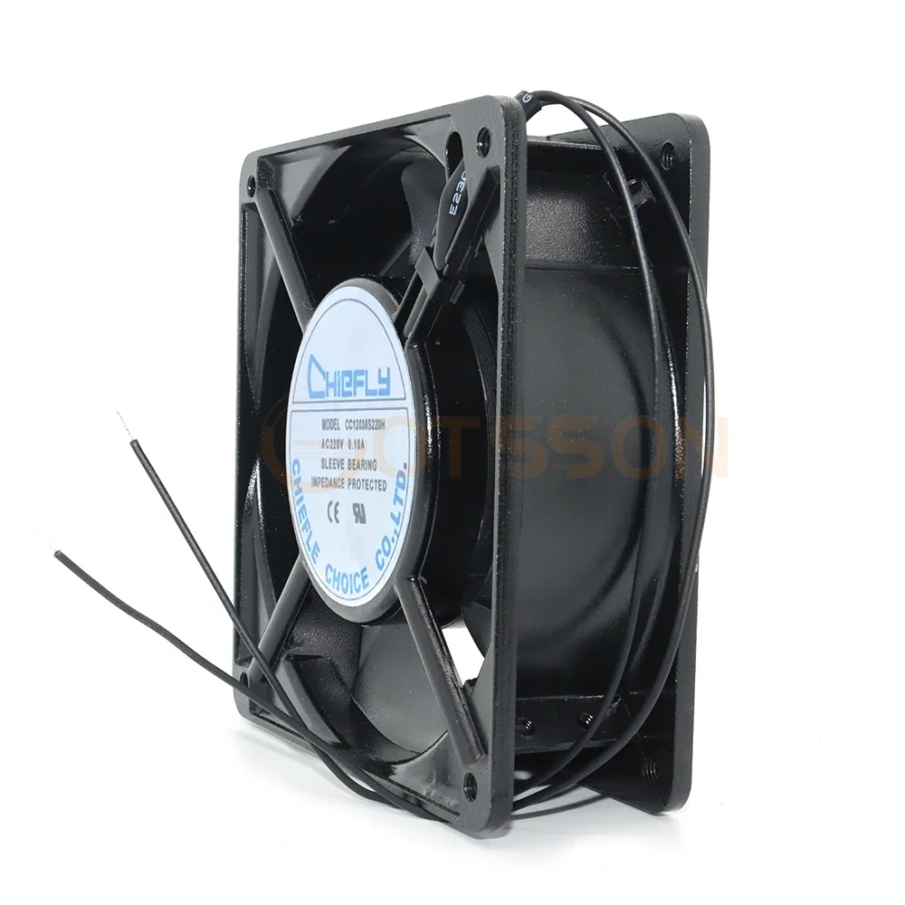 Chiefly CC12038S220H AC220V 12038 120MM 12cm 0.10a ventilador de refrigeración axial para gabinete 120*120*38MM - imagen 2