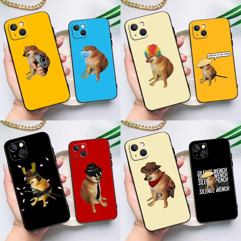 Cheems Shiba Inu Doge Meme funda para Honor Magic 5 6 7 Lite 8 Pro X9a X9b X9c X9d X8a X8b X8c 50 70 90 200 400 Pro Coque