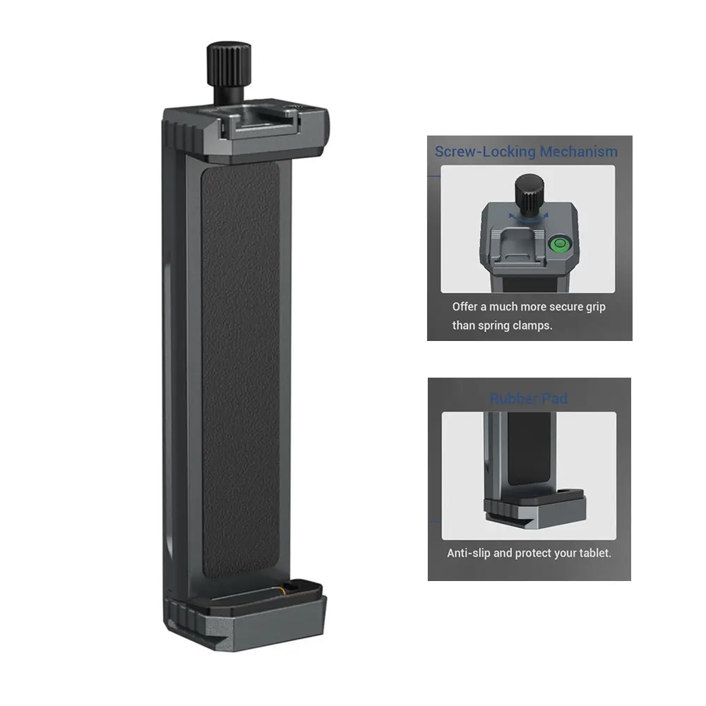 Soporte Universal para tableta, Clip de abrazadera para iPad Mini, iPad Pro, iPad Air, iPad serie 1-9, montaje de trípode para tableta de 4,7 "-12,9" - imagen 2