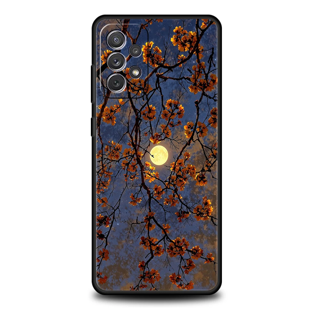 Funda para Samsung A15 A13 A35 A55 A51 A71 A41 A31 A21S A03S A05 A17 A23 A25 A33 A53 A73 5G A07 4G, arte de moda, brillo de puesta de sol - imagen 4