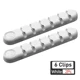 White 6 Clips
