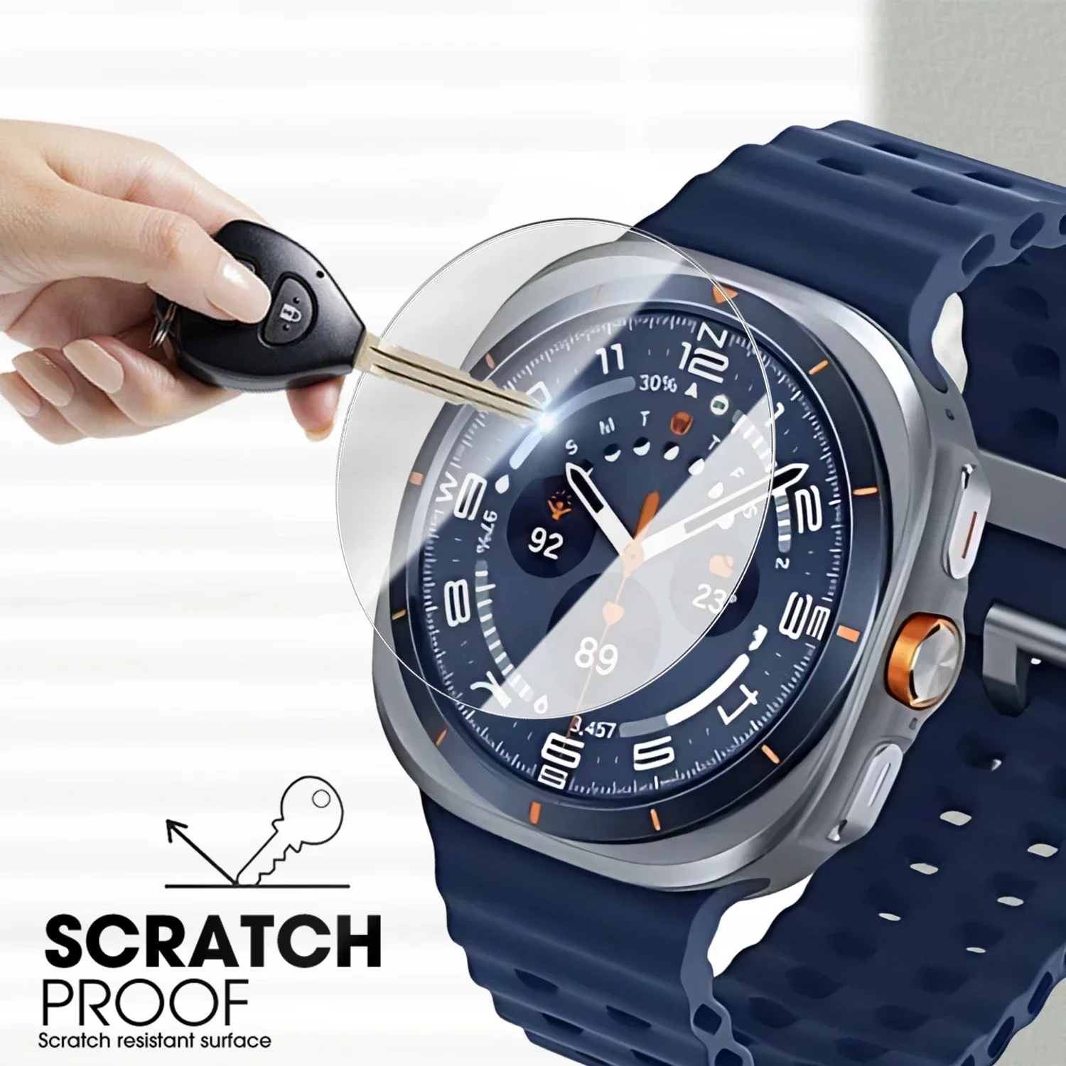 Vidrio templado fácil de instalar para Samsung Galaxy Watch 8Classic 46mm película protectora de pantalla para Galaxy Watch8 40 44mm Ultra 47mm - imagen 4