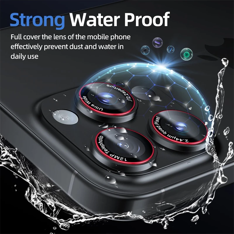 Optik Pro Protector de lente de cámara para IPhone 16 15 14 Pro Max Plus 16Pro IPhone16 ProMax AR accesorios de cubierta de lente de vidrio templado - imagen 5