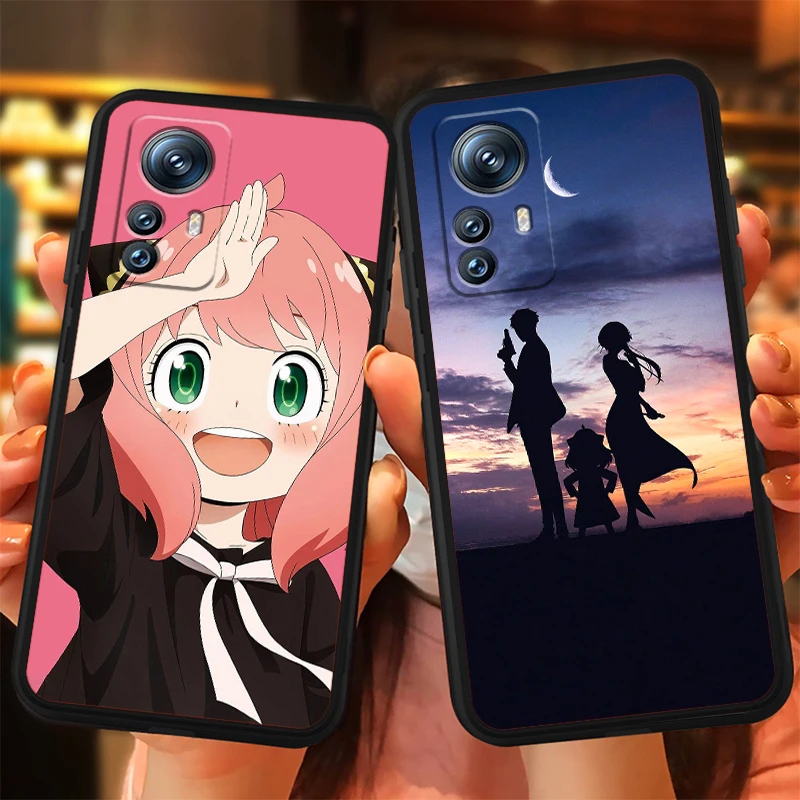 SPY X FAMILY Movie Anime Cool para Xiaomi Mi 14 13T 13 12T 12 11T 11i 11 10T 10 Pro Lite Ultra 5G, funda negra para teléfono - imagen 2
