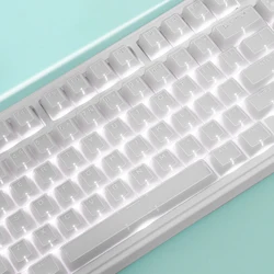 Teclas PBT Doble Inyección Perfil Cherry MX Blanco Jade