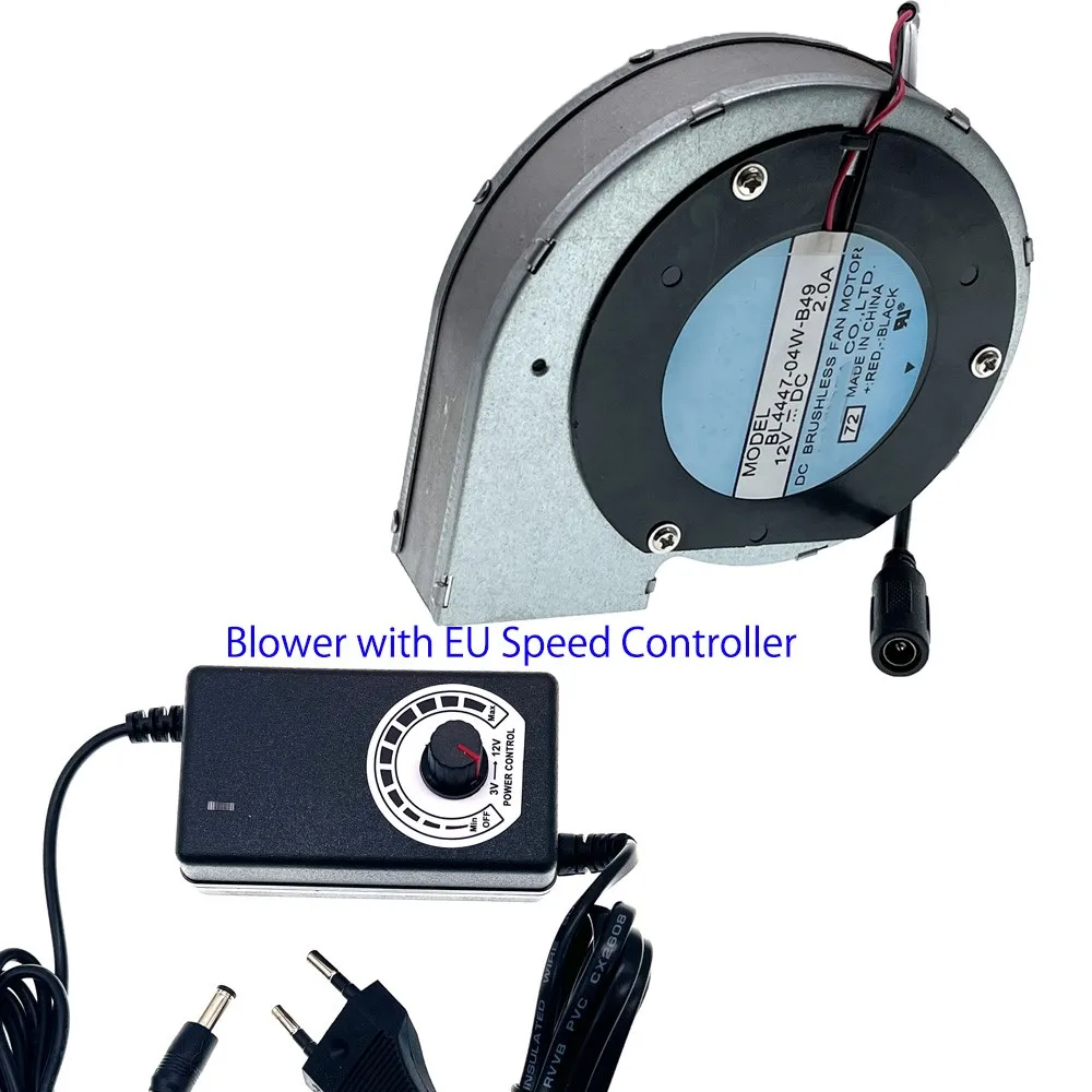Ventilador DC 12V 2A con Controlador Velocidad Variable Refrigeración DIY - imagen 4