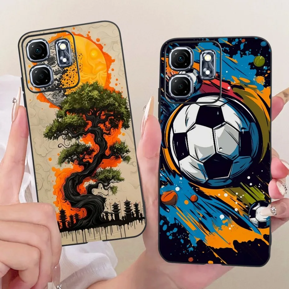 Funda de diseño moderno a la moda para Infinix Hot 50i 50 4G X6882 X6531, funda trasera suave de silicona negra para Hot50 Hot50 4G - imagen 2