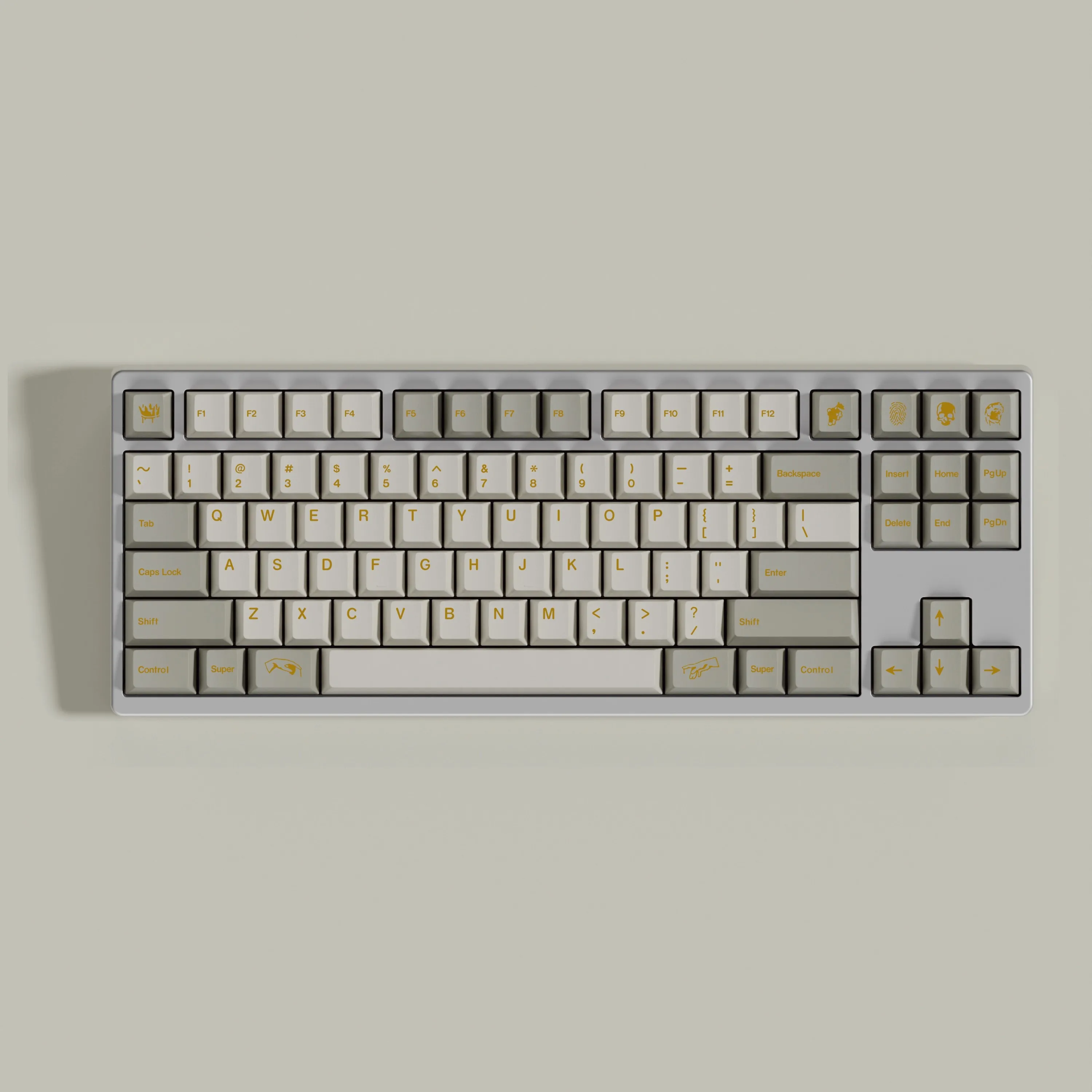 1 Juego de teclas KAP Midas PBT, 5 lados, subcama de tinte, teclas doradas y negras, perfil de cereza, teclas a prueba de luz para Alice Double B - imagen 4