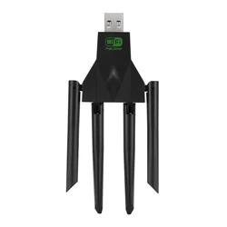 Adaptador USB Wi-Fi 1300 Mbps Doble Banda con Antenas