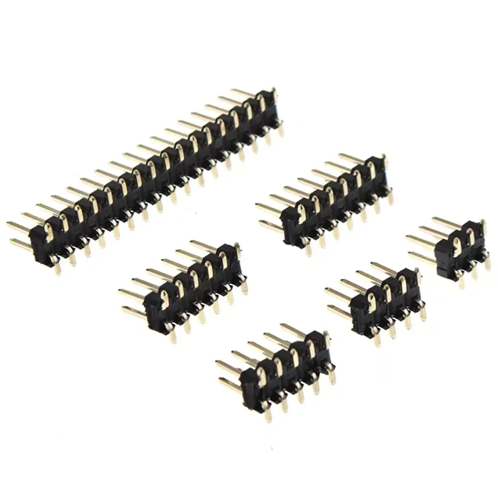SMD SMT Picth 1,0mm 1,27mm 2,0mm 2,54mm doble fila macho PIN conector de tira de cabecera 2*2/3/4/5/6/7/8/9/10/11/12/20/25/30-40PIN - imagen 2