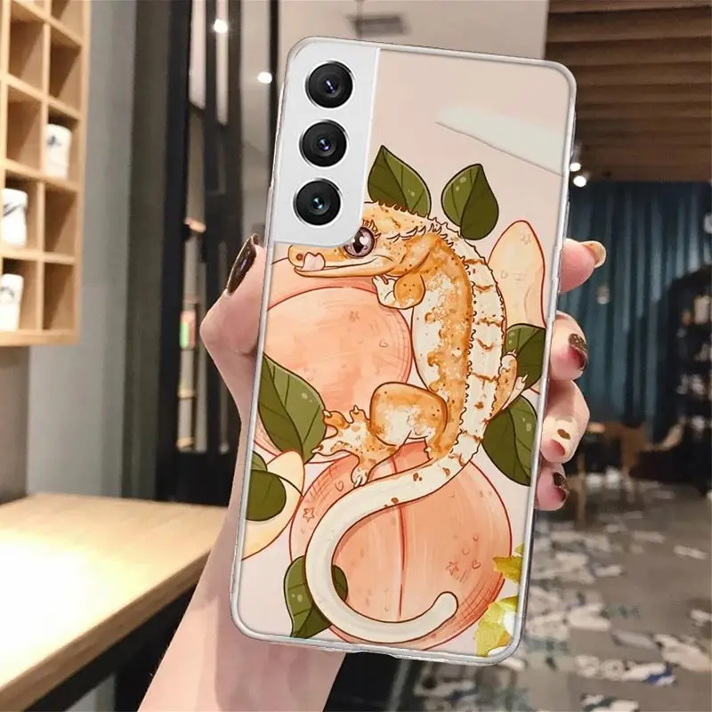 Funda de teléfono de silicona de lagartos Geckos para Samsung Galaxy S23 S24 S25 Ultra S21 Plus S20 FE S22 S10 + Funda de borde Galaxy S23 S24 - imagen 4