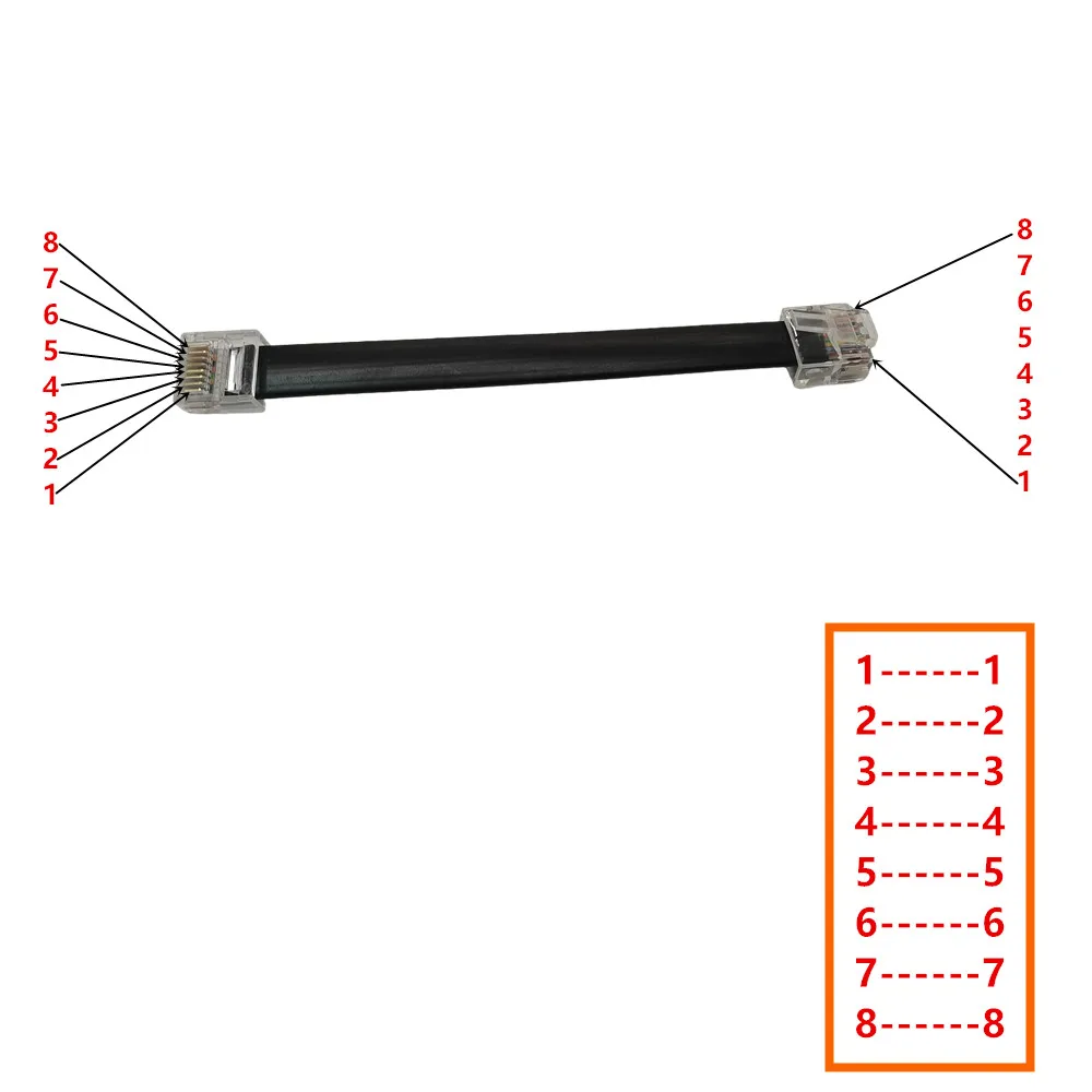 Cable Lan de red Ethernet UTP redondo Cat5 corto de 5cm, 10cm, 20cm, conector RJ45, Cable de conexión 8P8C para ordenador Rouder - imagen 5