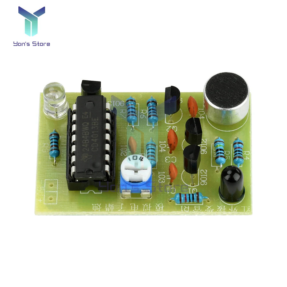 Kit de velas electrónicas analógicas de 5V CC, vela simulada controlada por soplado, componentes de entrenamiento de soldadura electrónica DIY - imagen 5
