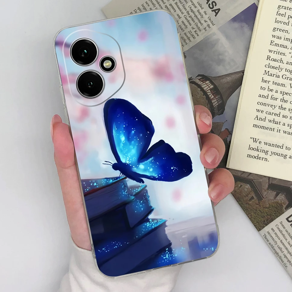 Funda blanda para Honor 400 Pro 5G, carcasa de teléfono de silicona TPU transparente con dibujos de oso bonito para Honor 400Pro, protección de cámara, Fundas Capa - imagen 5