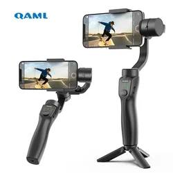 QAML F8 Estabilizador Gimbal 3 Ejes Antivibración USB-C Compacto