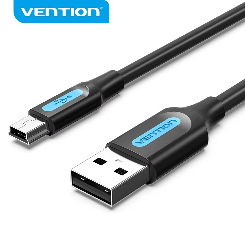 Vention Mini Cable USB de carga rápida USB a Mini Cable de datos USB para cámara Digital HDD reproductor MP3 MP4 DVR GPS Mini Cable USB 2,0 - imagen 2