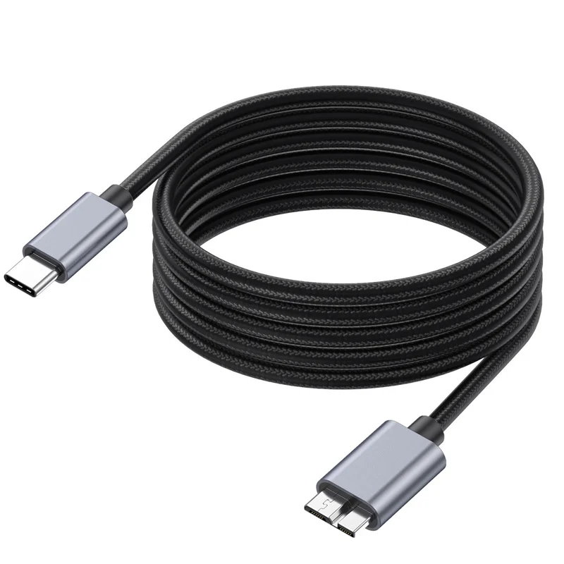 USB-C a USB 3,0 Cable Micro B USB tipo C a Micro B funciona para teléfono tableta datos disco duro Cable de carga 0,5 M 1,8 M 3M - imagen 2
