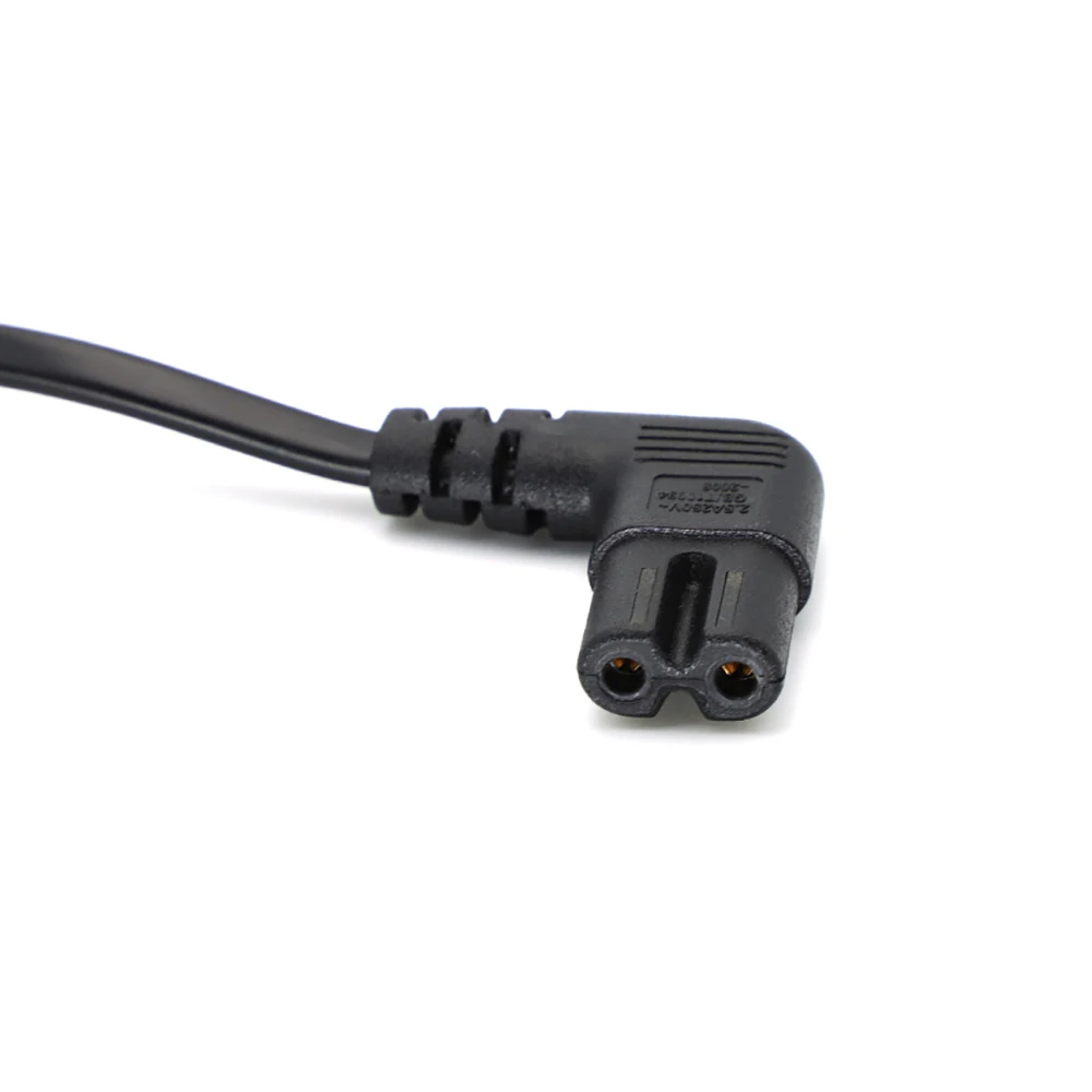 Cable de alimentación de CA de ángulo de 90 grados C7, 2,95 M, para Samsung, Philips, Sony, TV LED, UE, Schuko, CEE7/16 a IEC C7, Cable adaptador de corriente VDE - imagen 5
