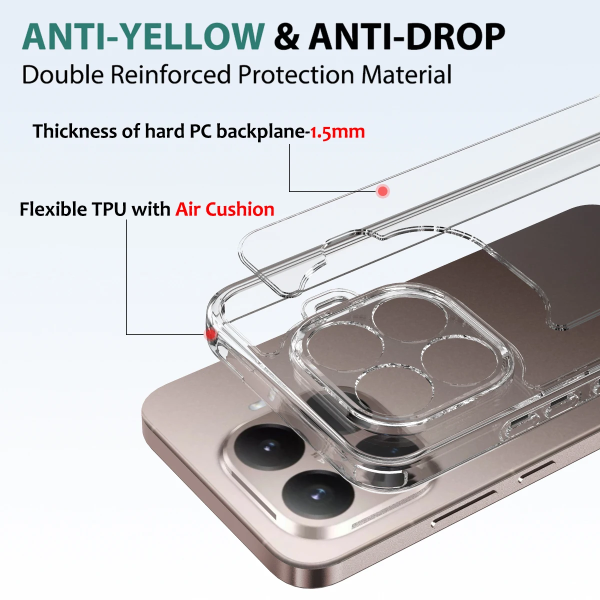 Funda para Xiaomi 15T Pro PC acrílico transparente a prueba de arañazos protección de cámara cubierta dura para Xiaomi 15T 14T Pro Mi15 Ultra - imagen 4