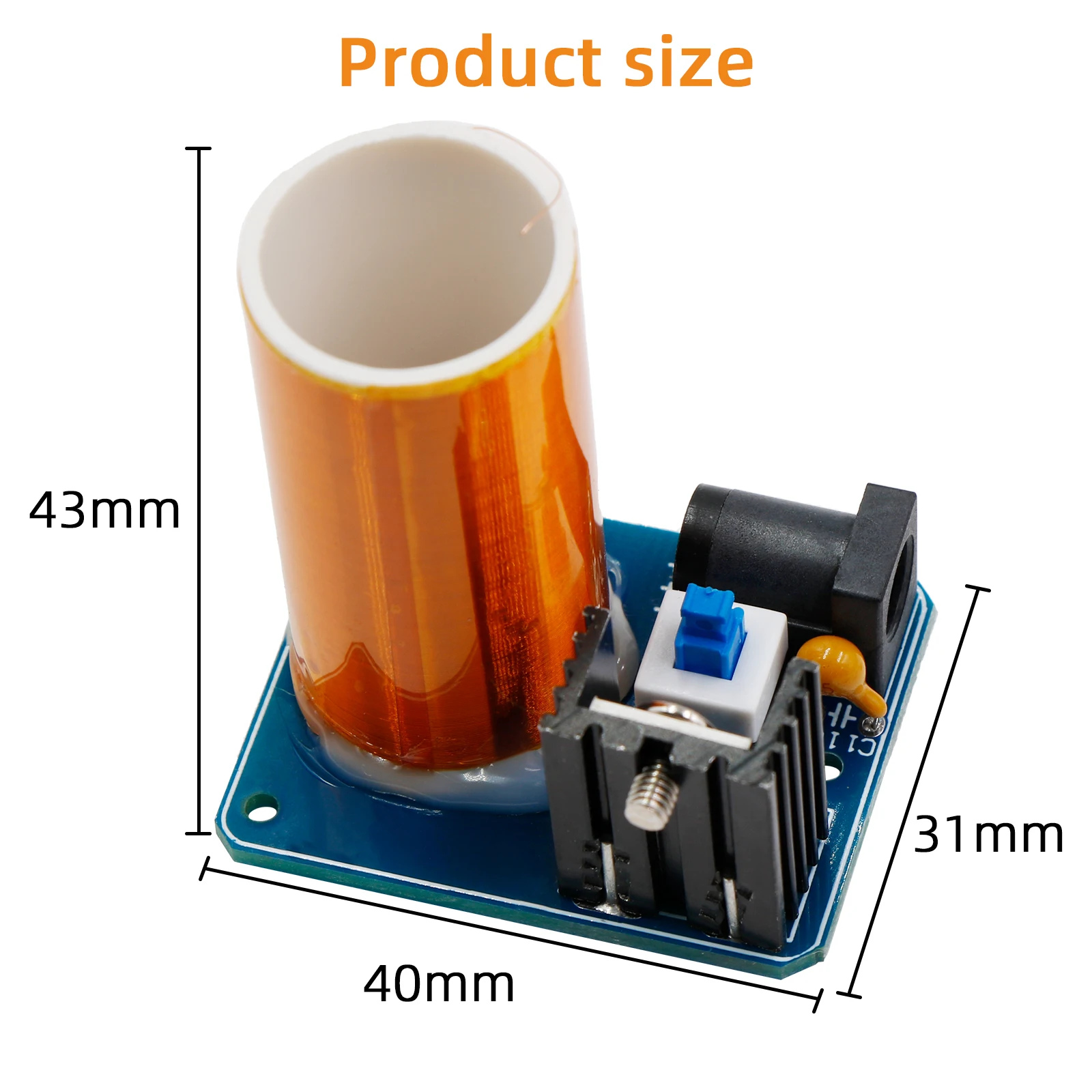 Kit de Mini bobina Tesla BD243, luces mágicas vacías, accesorios de tecnología, módulo de piezas de bricolaje - imagen 4