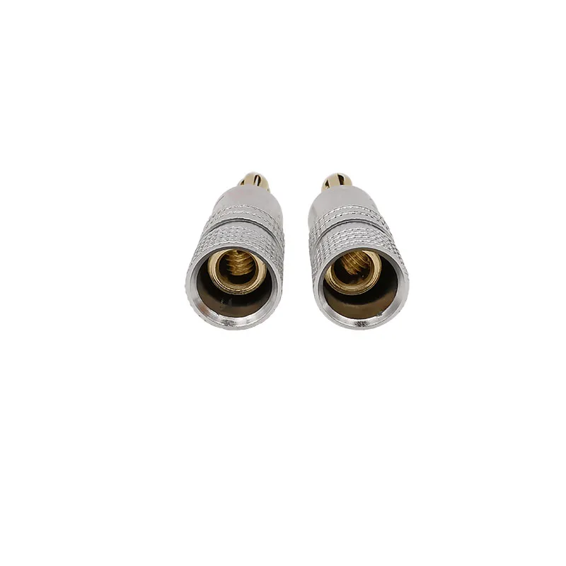Conector Banana de 4 piezas y 4mm chapado en oro, clavijas Banana macho de 4mm, conectores de cable de bloqueo de tornillo para altavoz de Audio, poste de encuadernación - imagen 3