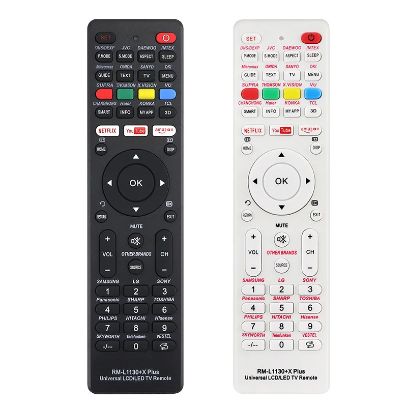 Reemplazo de control remoto de TV universal multimarca RM-L1130+12
