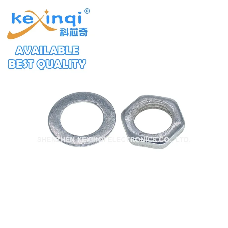 Juego de tornillos a juego de potenciómetro dúplex único, WTH148, EC11, RV097, RK097, con arandelas de tuercas, tamaño de 9mm, eje de Metal, multigange, 10-50 unidades