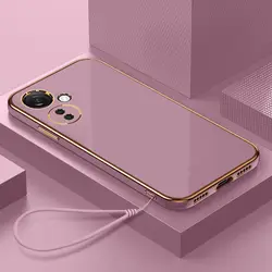 OnePlus Nord CE 3 Lite Funda premium trasera suave, enchapado cuadrado