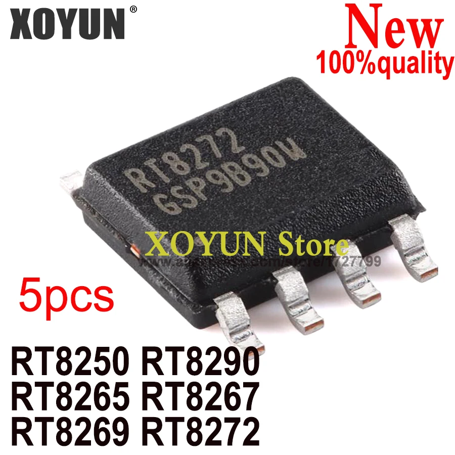 RT8250 RT8290 RT8265 RT8267 RT8269 RT8272 RT8250GSP RT8290ZSP RT8265GSP RT8267GS RT8269GSP RT8272GSP sop-8, 5 piezas, 100% nuevo
