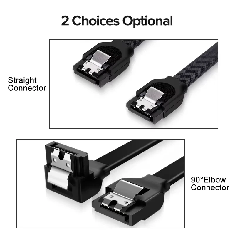 1/2 Uds 40CM SATA 3,0 Cable de datos adaptador de Cable Sata III de alta velocidad convertidor de conexión para SATA HDD SSD unidad de CD escritor de escritorio - imagen 3