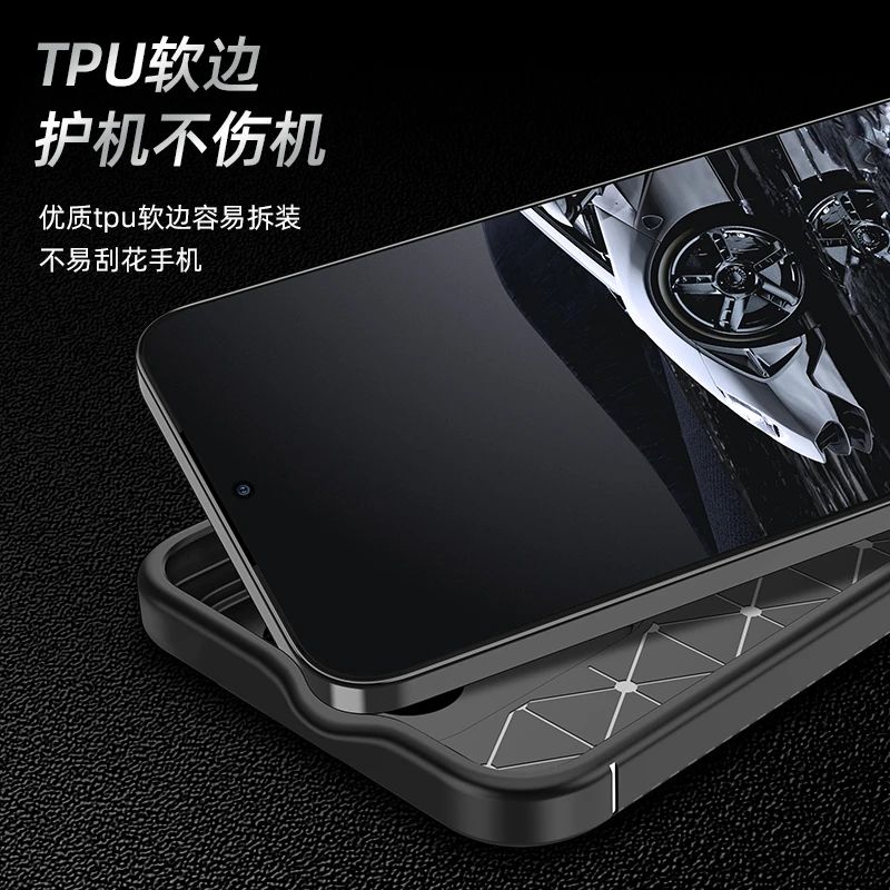 Para Xiaomi 14 funda para Xiaomi 14 funda de goma de silicona lujosa TPU funda protectora de teléfono para Xiaomi 14 funda a prueba de golpes - imagen 2