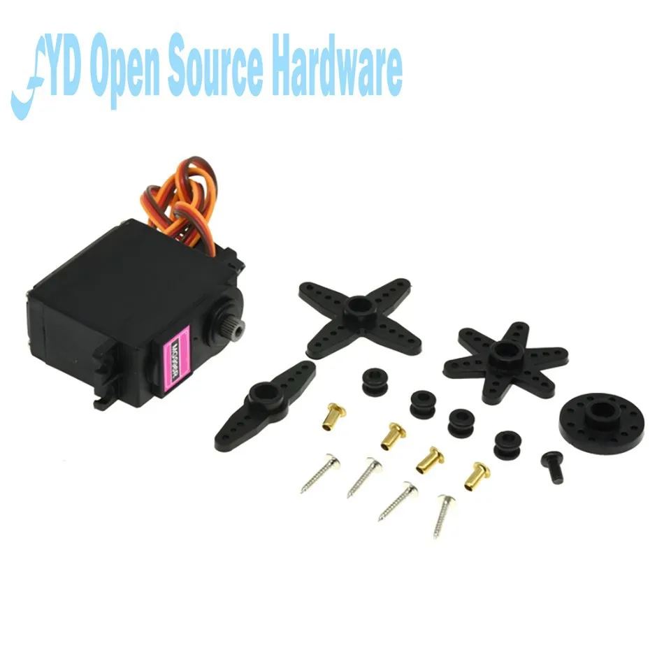 Engranaje de dirección estándar de Metal, Robot Digital de 180 ° y 360 °, 20KG, MG996R, MG946R, MG995