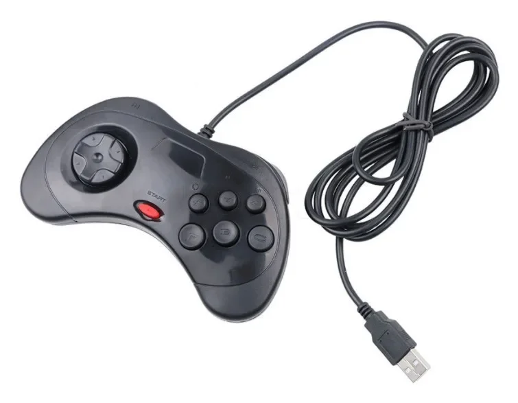 Mando con cable USB para Sega, controlador de sistema Saturn para Joystick Saturn, Joypad, controlador de juego clásico USB, Joypad - imagen 3