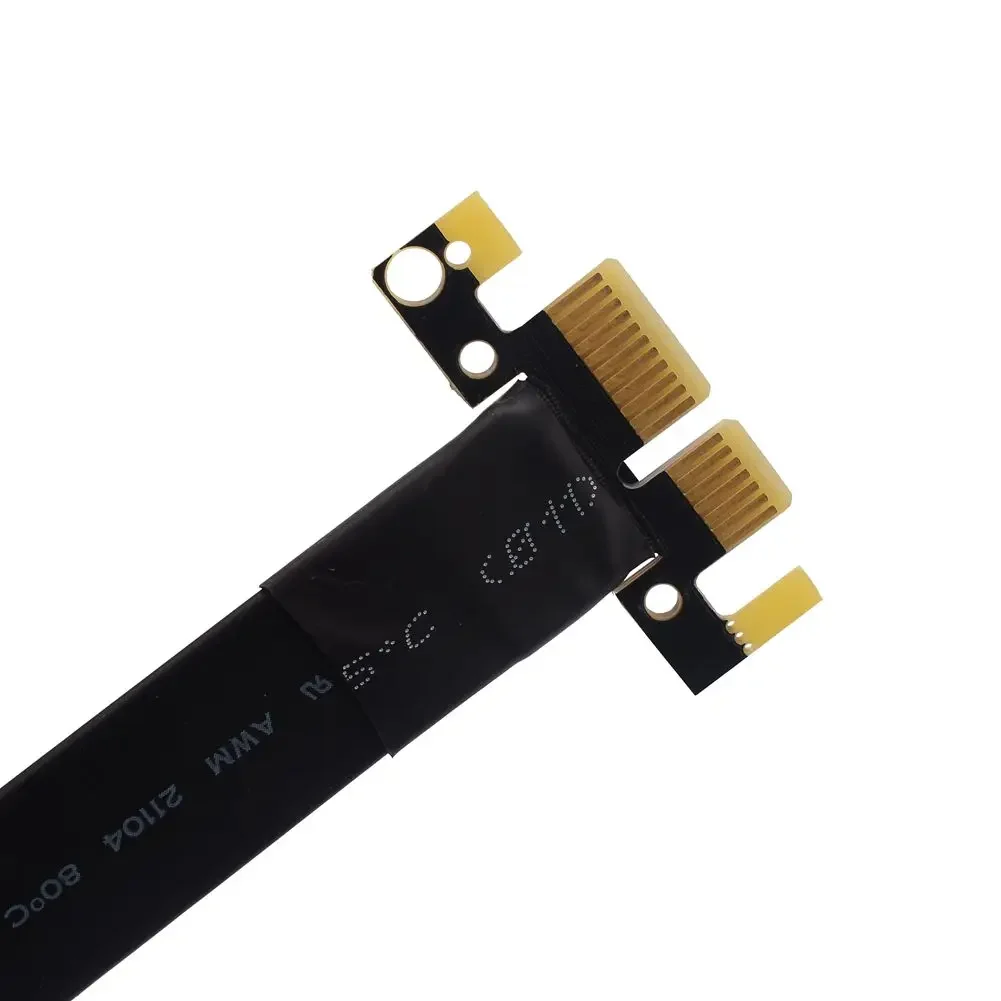 PCIe 3,0 1x a 16x Cable de extensión de tarjeta vertical plegable de 90 grados PCI-E x1 x16 Cable GPU para tarjetas de minería NVIDIA AMD Bitcoin - imagen 5