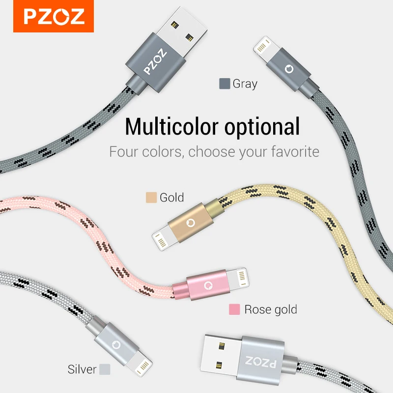 PZOZ Cable Usb para cable de iphone 14 13 12 11 pro max Xs Xr X SE 2 8 2 8 2 8 2 8 7 6 plus 6s 5s ipad aire mini 4 rápido cables de carga para cargador iphone charger accesorios 1M 2M usb cable - imagen 5